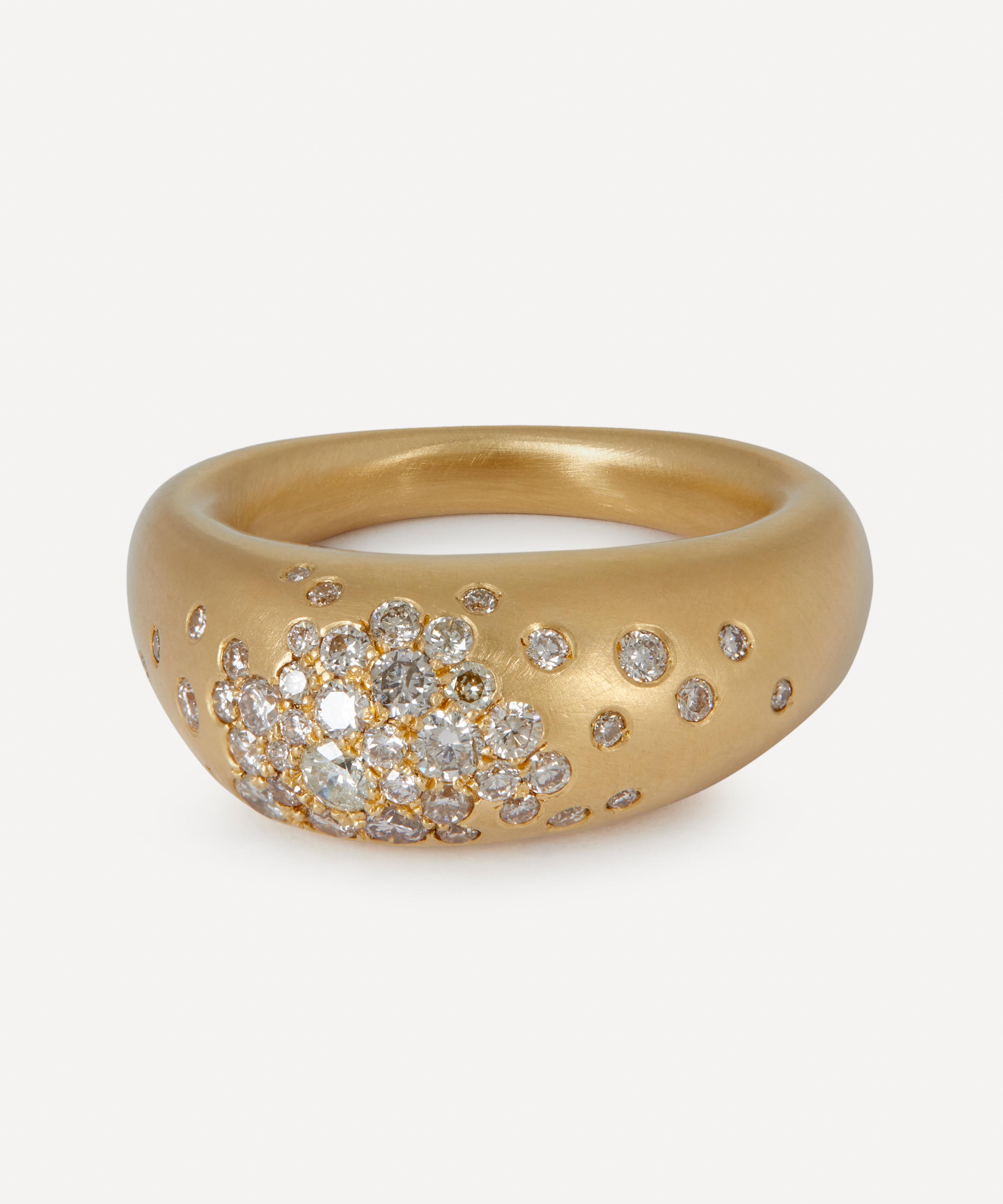 Nada Ghazal - 18ct Gold Urban Winter Ring Big