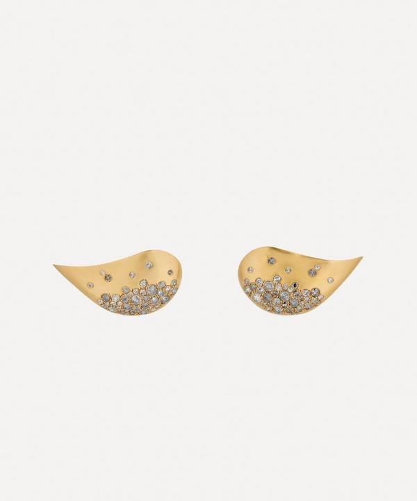 Nada Ghazal - 18ct Gold Fuse Glamour Diamond Earrings image number 0