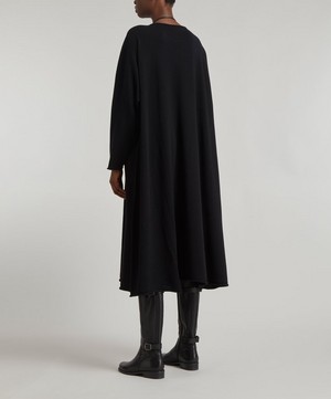 Eskandar - Cashmere Side Panelled Bateau-Neck Dress image number 3