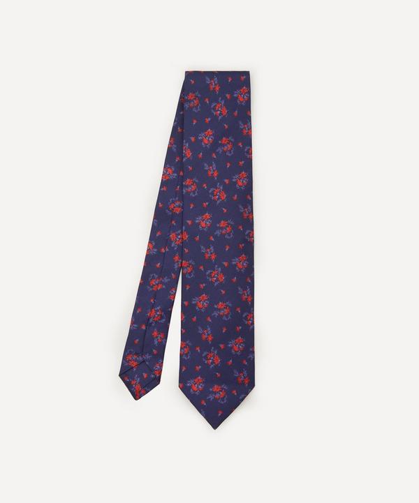 Liberty - Macclesfield Floral Printed Silk Tie image number null