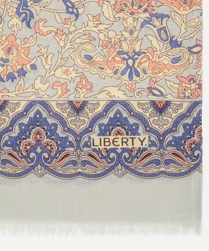 Liberty - Arthill Wool-Silk Fringed Scarf image number 4