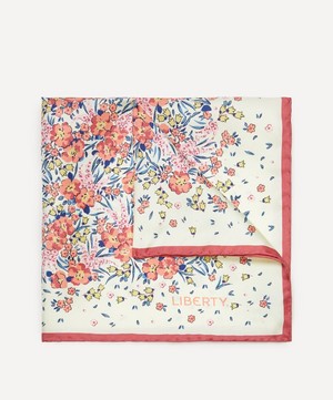 Liberty - Swirling Petals Printed Silk Pocket Square image number 0