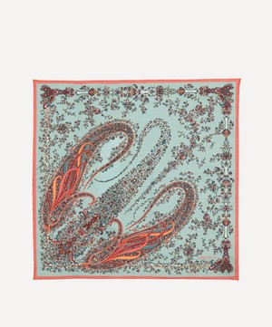 Liberty - Toppy Paisley Printed Silk Pocket Square image number 1