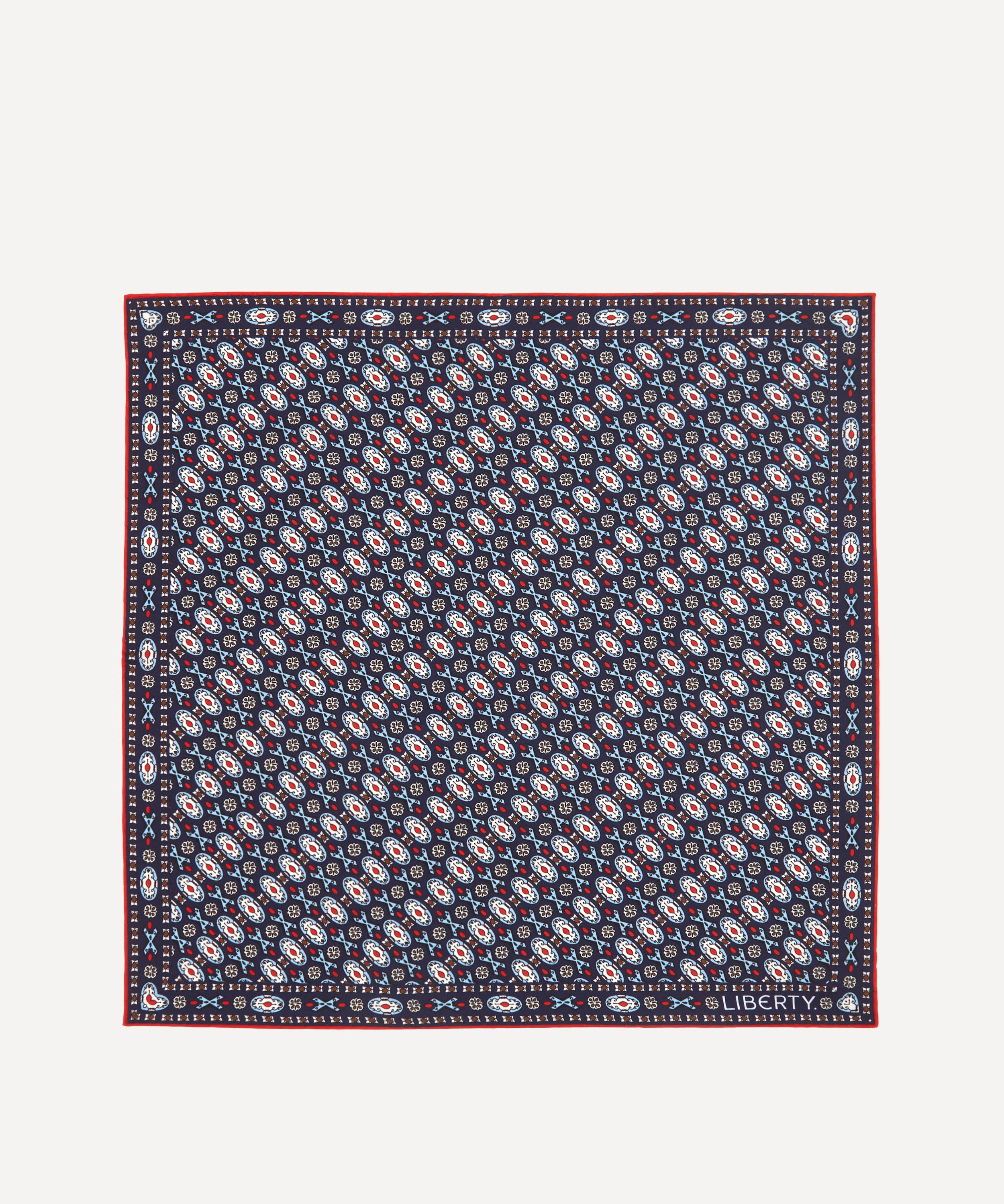 Liberty - Regency Printed Silk Pocket Square image number 1