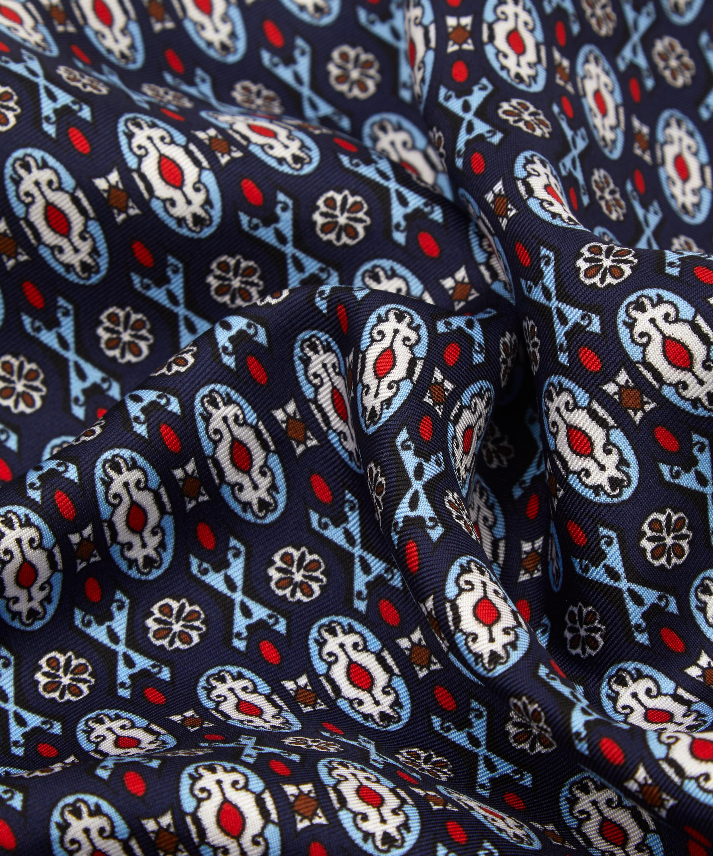 Liberty - Regency Printed Silk Pocket Square image number 2