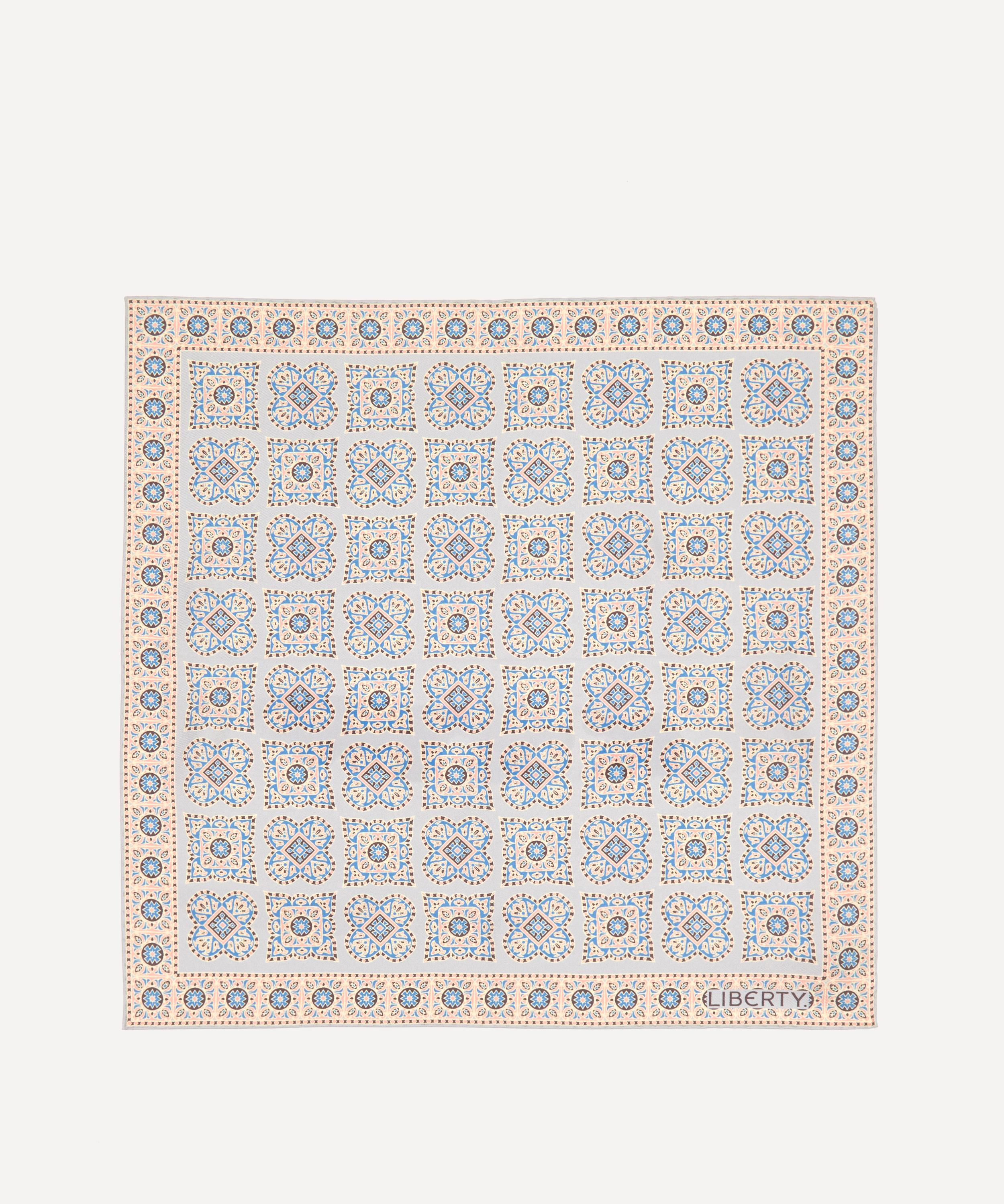Liberty - Netherfield Printed Silk Pocket Square image number 1