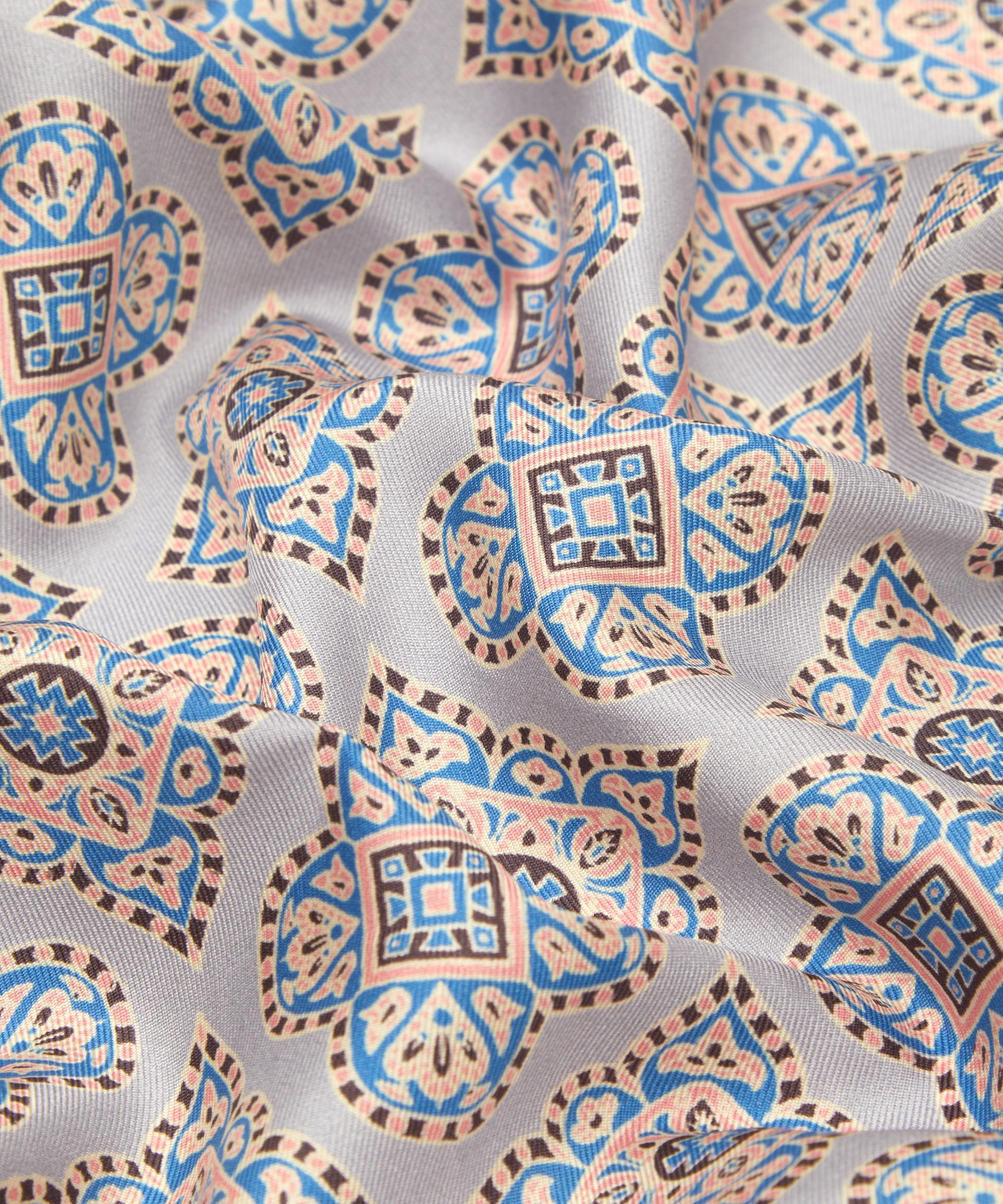 Liberty - Netherfield Printed Silk Pocket Square image number 2