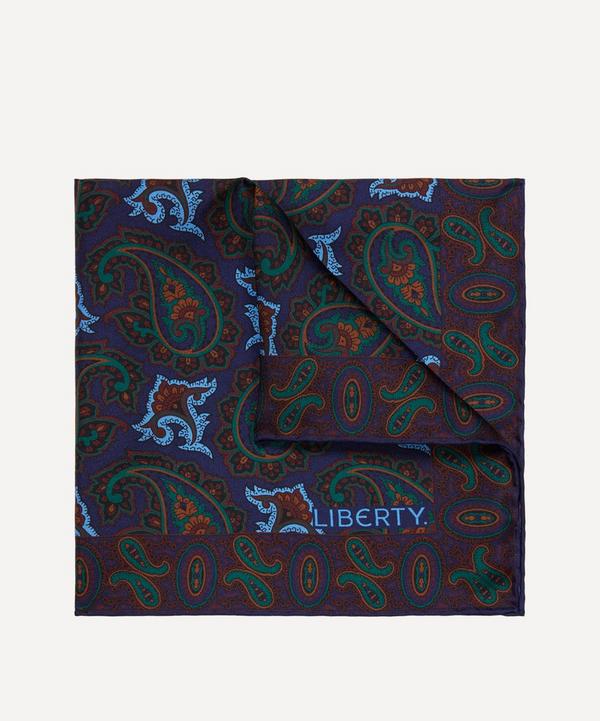 Liberty - Cromwell Printed Silk Pocket Square image number null