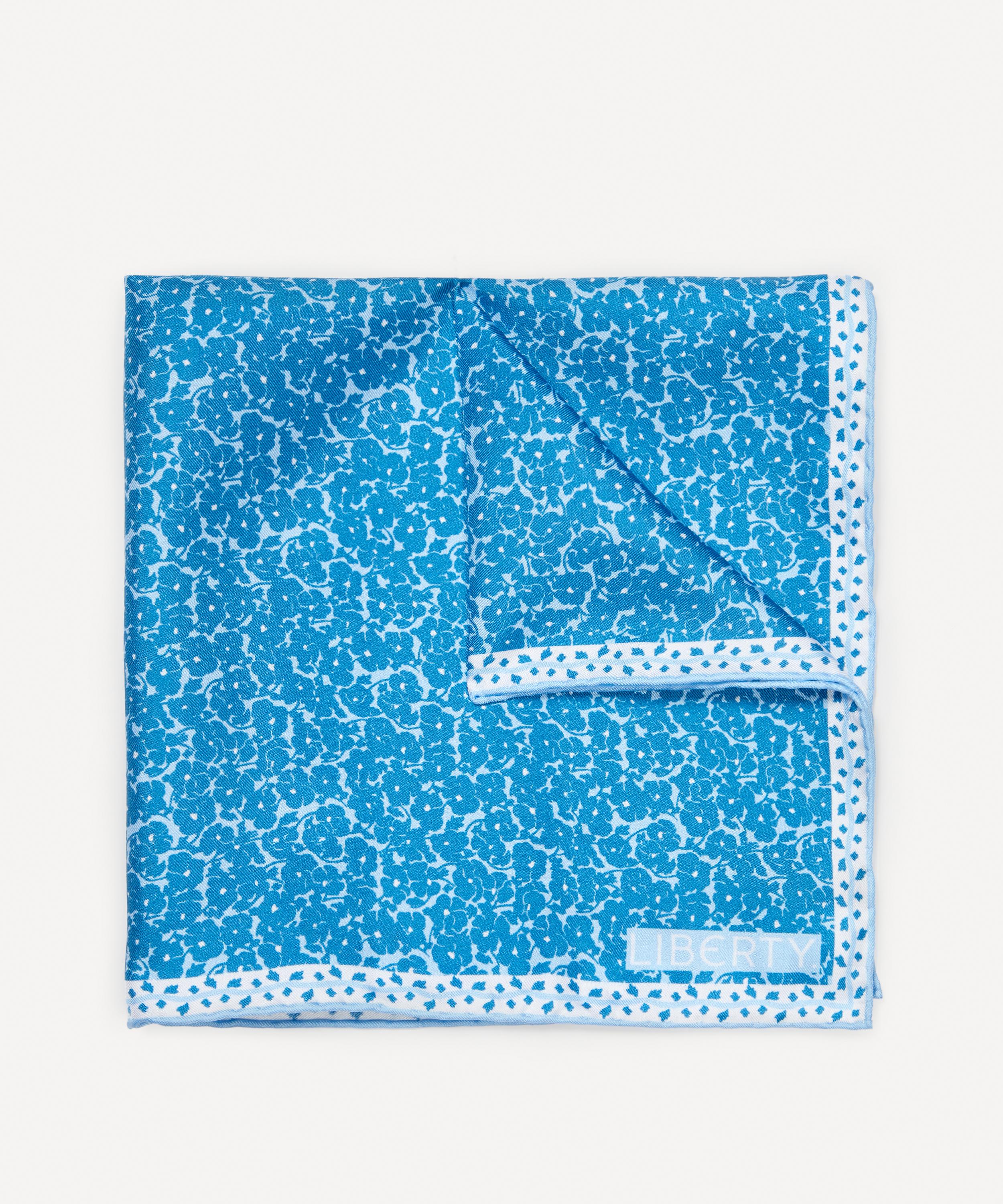 Liberty - Poppy Shadow Printed Silk Pocket Square image number 0