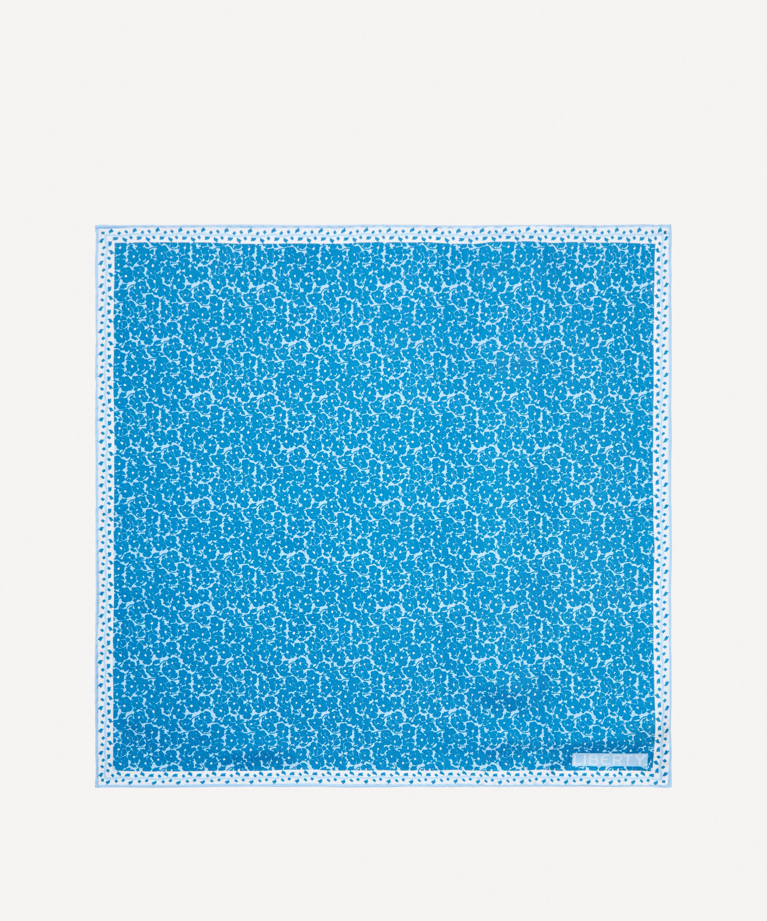 Liberty - Poppy Shadow Printed Silk Pocket Square image number 2