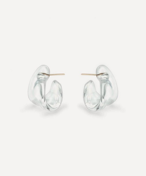 Annika Inez - 14ct Gold-Filled Glassy Fold-over Hoop Earrings image number null