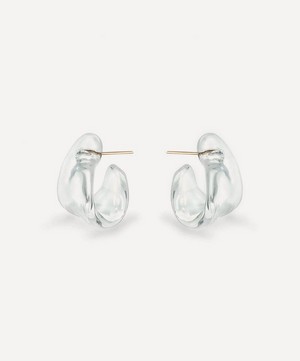 Annika Inez - 14ct Gold-Filled Glassy Fold-over Hoop Earrings image number 0