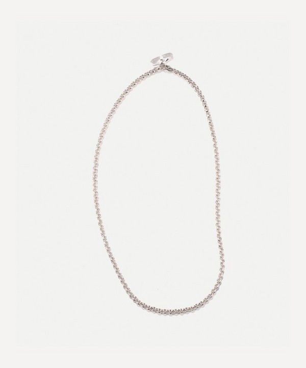 Annika Inez - Sterling Silver Heavy Rolo Chain Necklace image number null