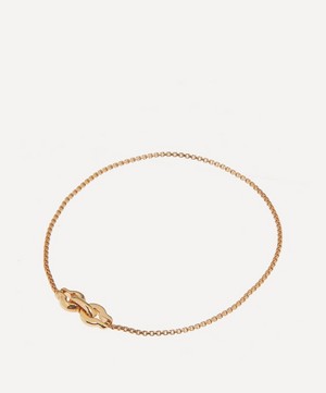 Annika Inez - 14ct Gold-Plated Small Ample Clasp Chain Bracelet image number 2