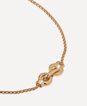 Annika Inez - 14ct Gold-Plated Small Ample Clasp Chain Bracelet image number 3