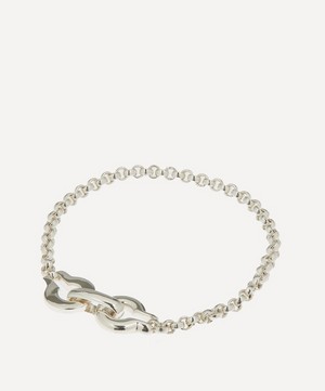 Annika Inez - Sterling Silver Chunky Ample Clasp Chain Bracelet image number 2