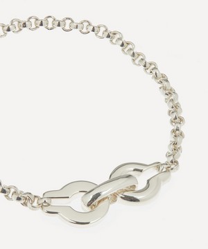 Annika Inez - Sterling Silver Chunky Ample Clasp Chain Bracelet image number 3