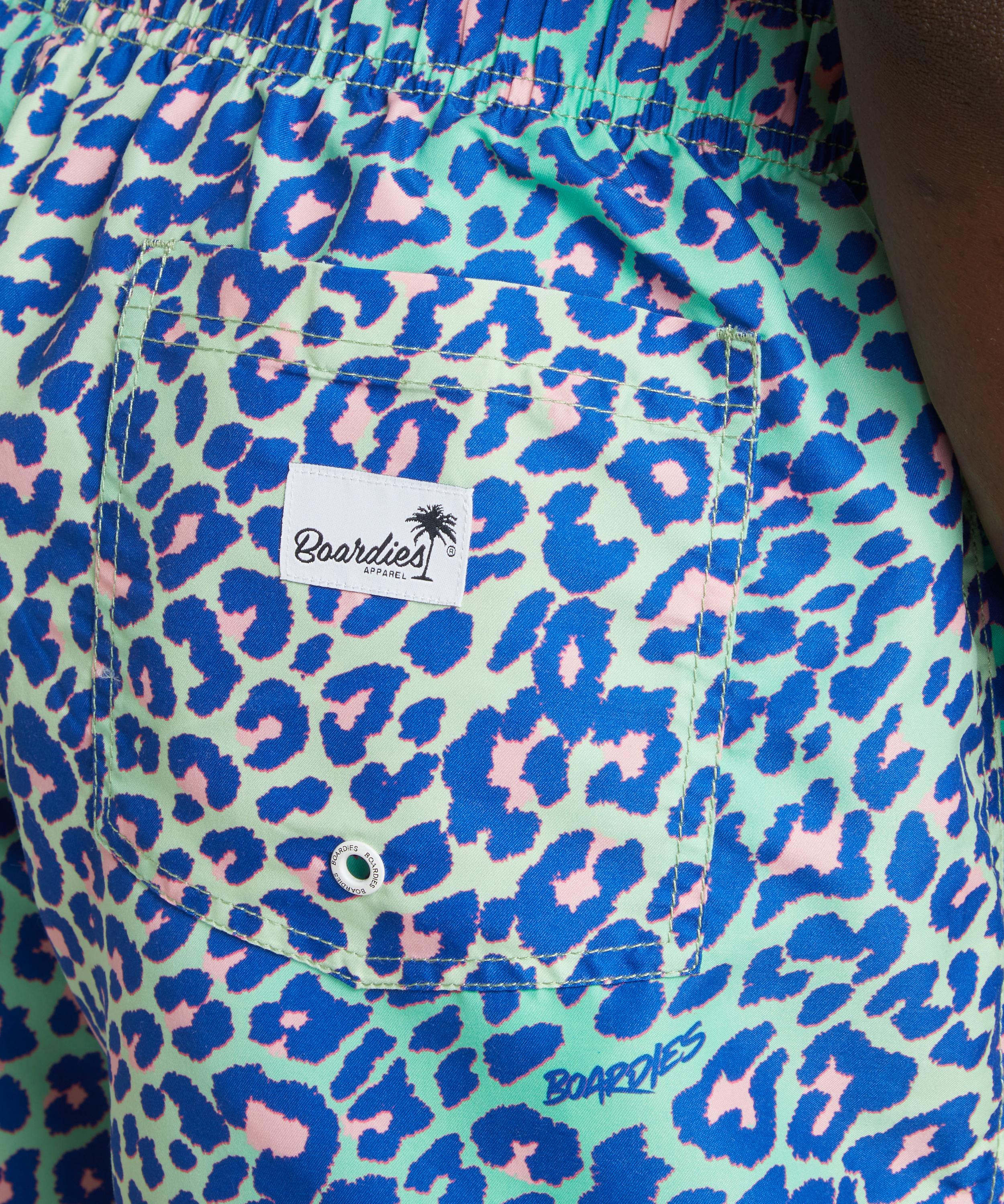 Boardies - Lime Leopard Swim Shorts image number 3