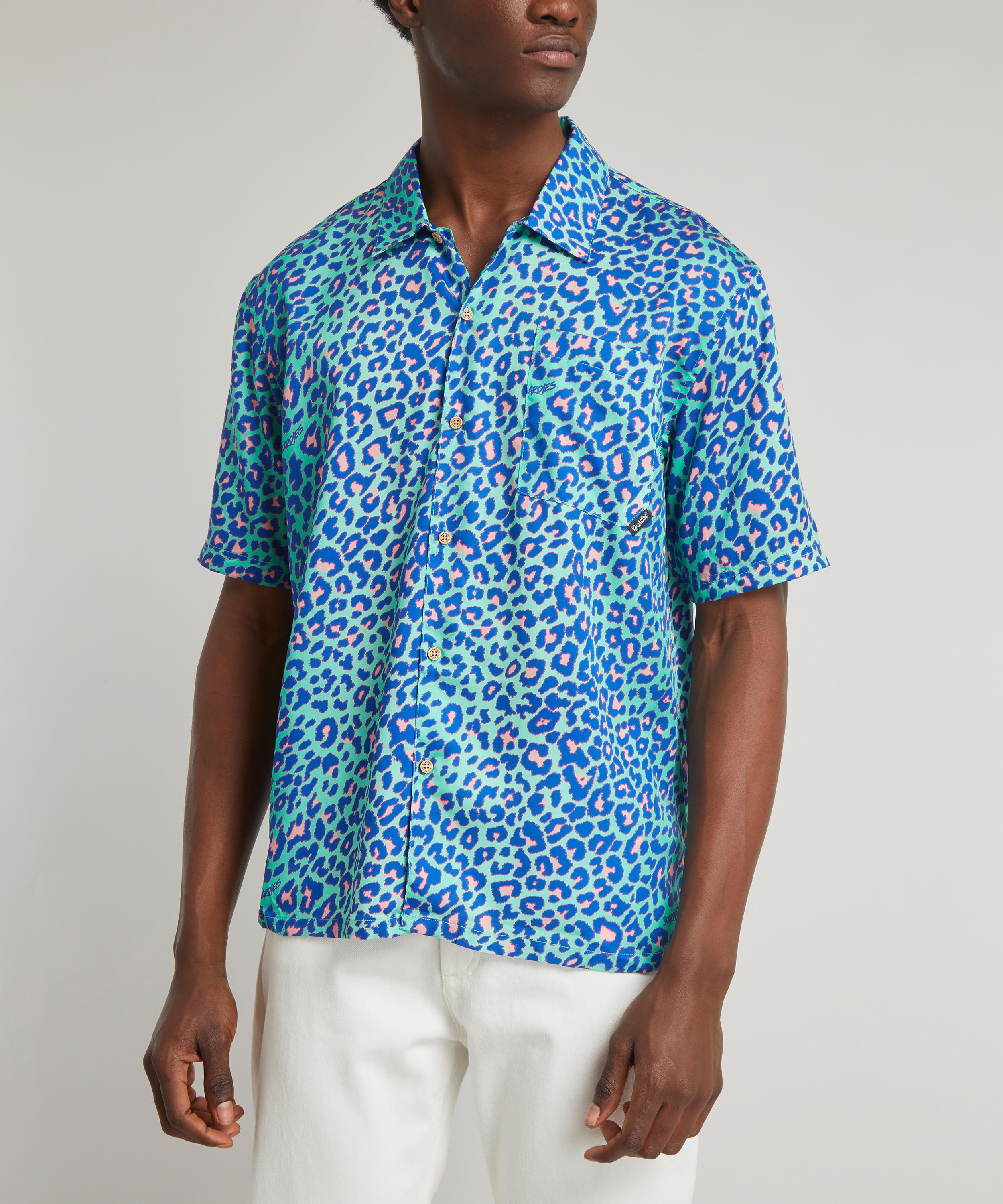 Boardies - Lime Leopard Short Sleeve Shirt image number 1