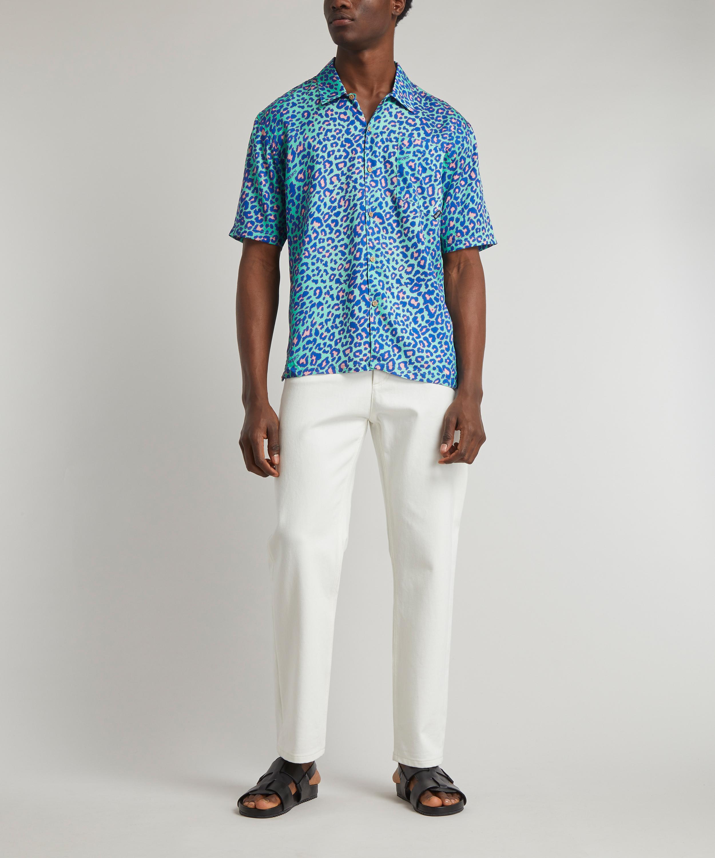 Boardies - Lime Leopard Short Sleeve Shirt image number 2