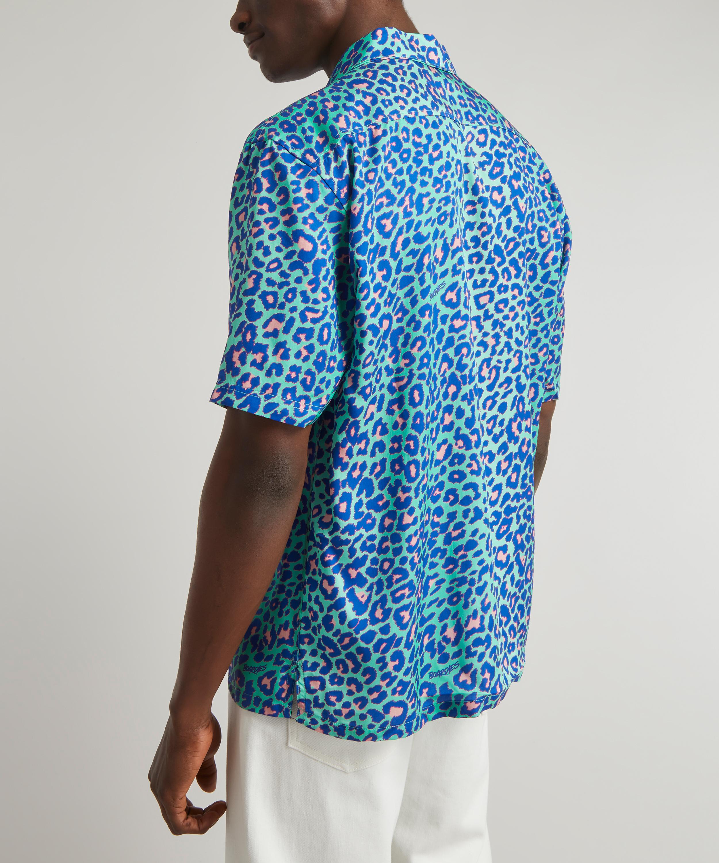Boardies - Lime Leopard Short Sleeve Shirt image number 3