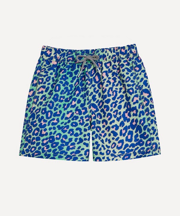 Boardies - Lime Leopard Swim Shorts 1-8 Years image number null