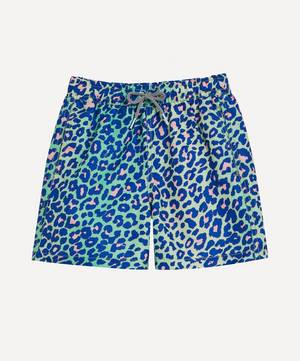 Lime Leopard Swim Shorts 1-8 Years