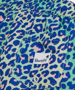 Boardies - Lime Leopard Swim Shorts 1-8 Years image number 3