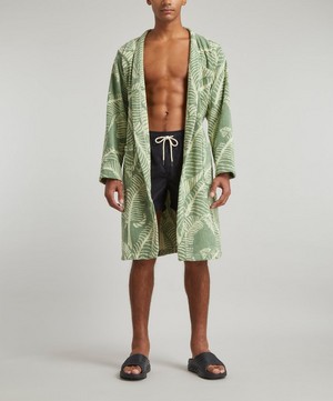 OAS - The Banana Leaf Terry Robe image number 1