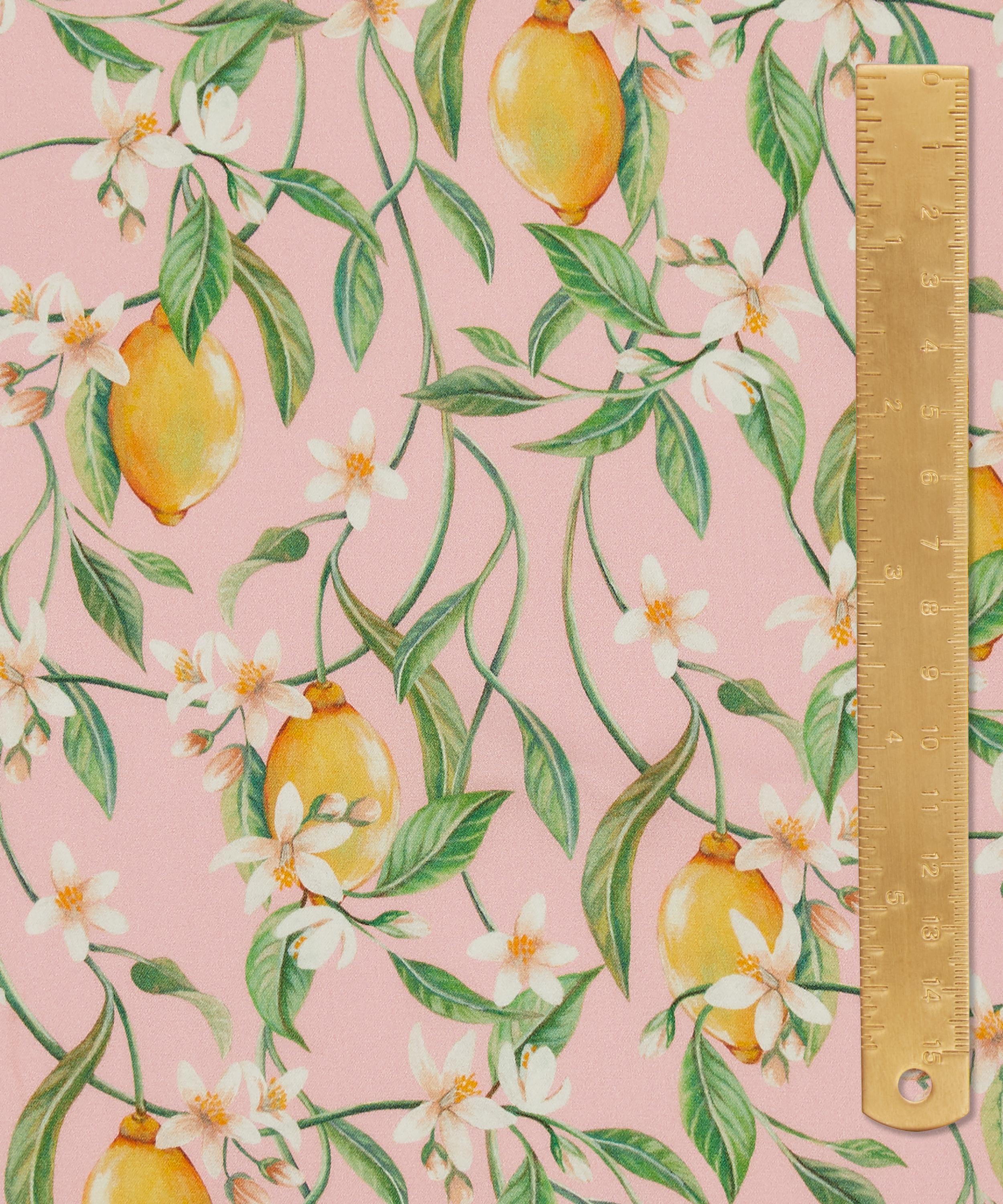 Liberty Fabrics - Lemon Blossom Silk Satin image number 4