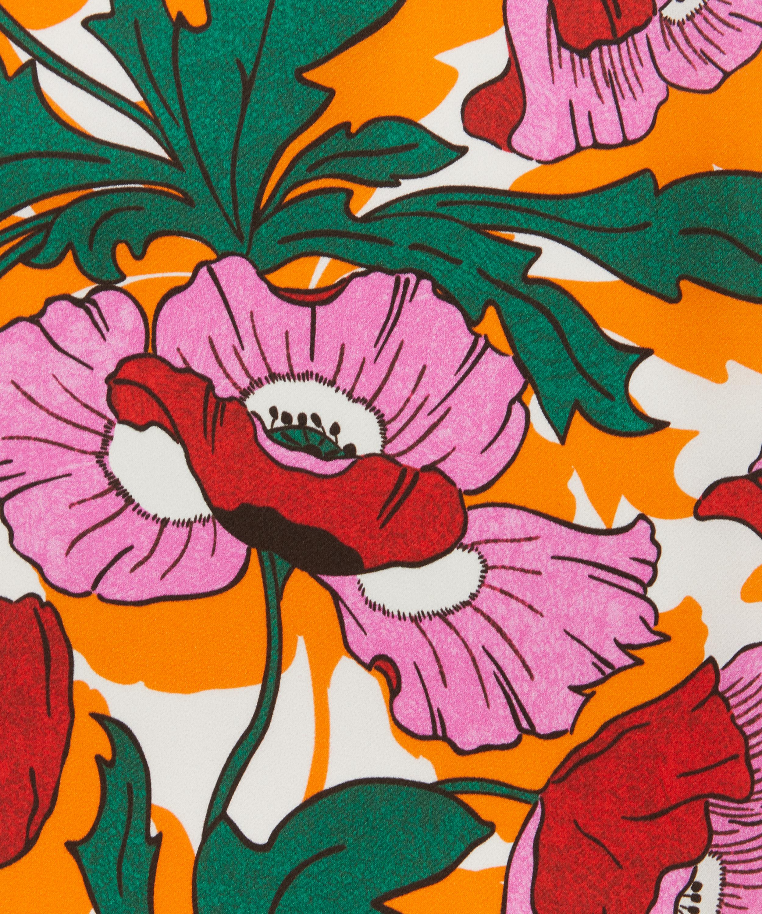 Liberty Fabrics - Butterfield Poppy Silk Satin image number 0