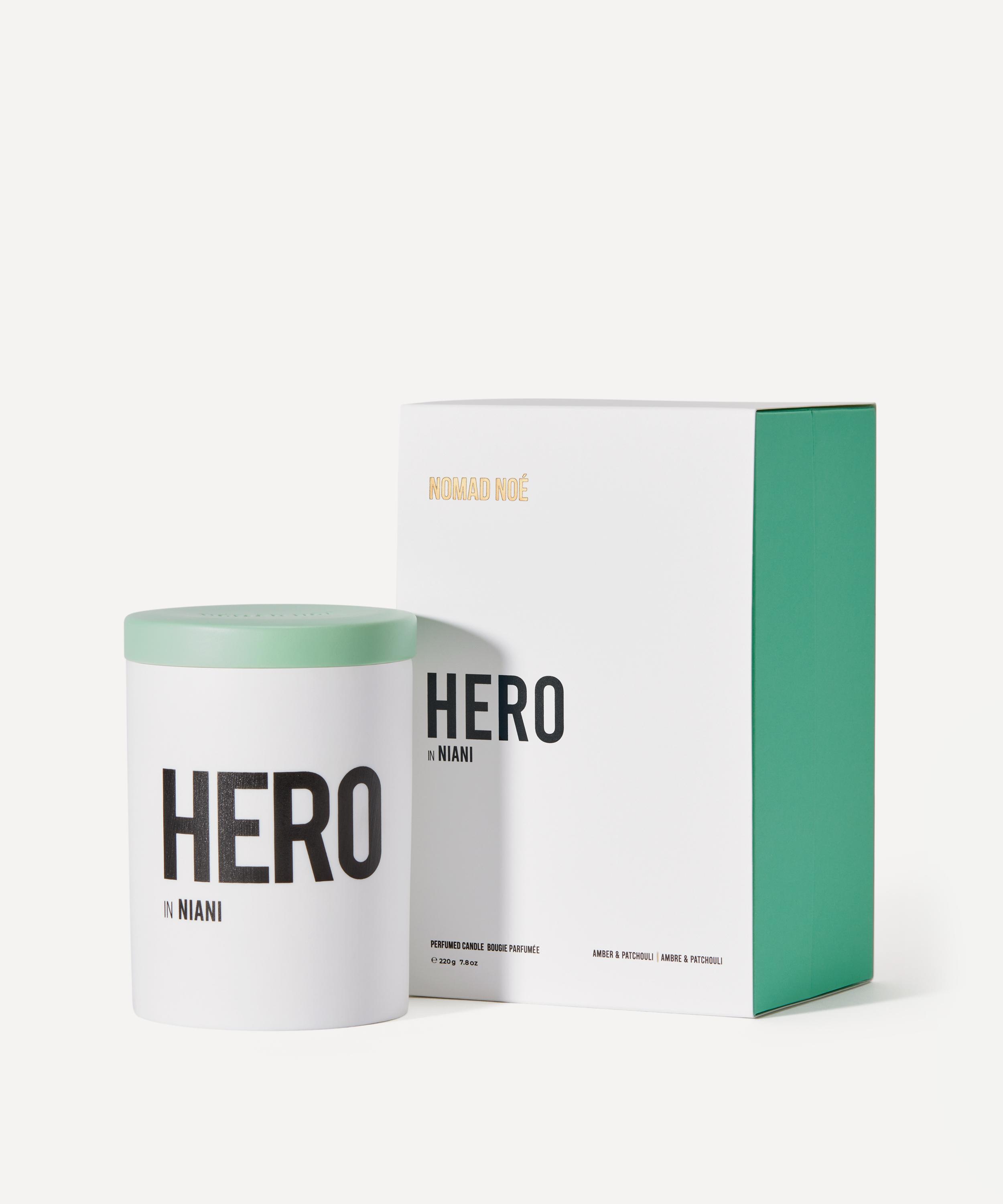 Nomad Noé - HERO in Niani Amber & Patchouli Scented Candle 220g image number 0