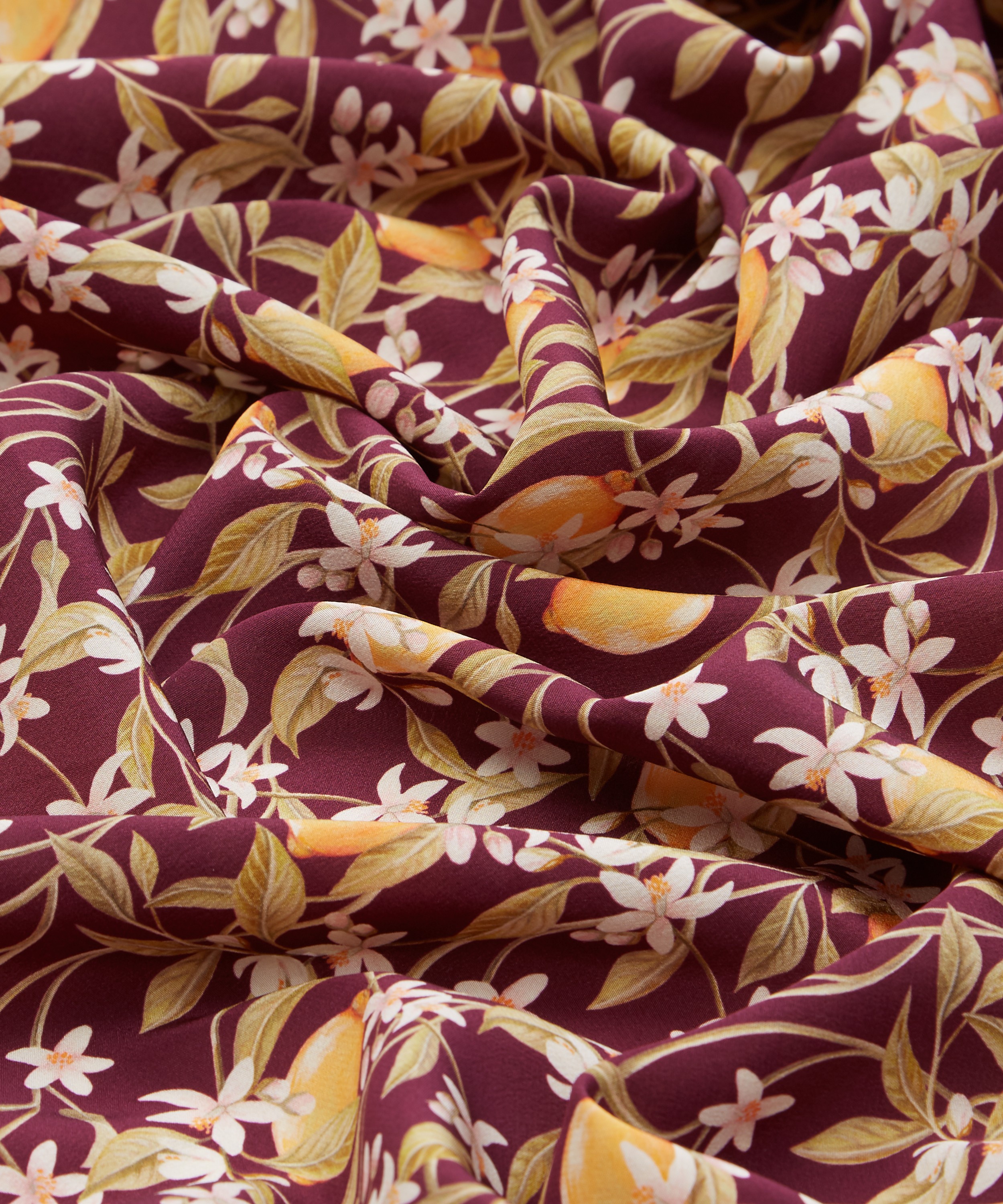 Liberty Fabrics - Lemon Blossom Crepe de Chine image number 3