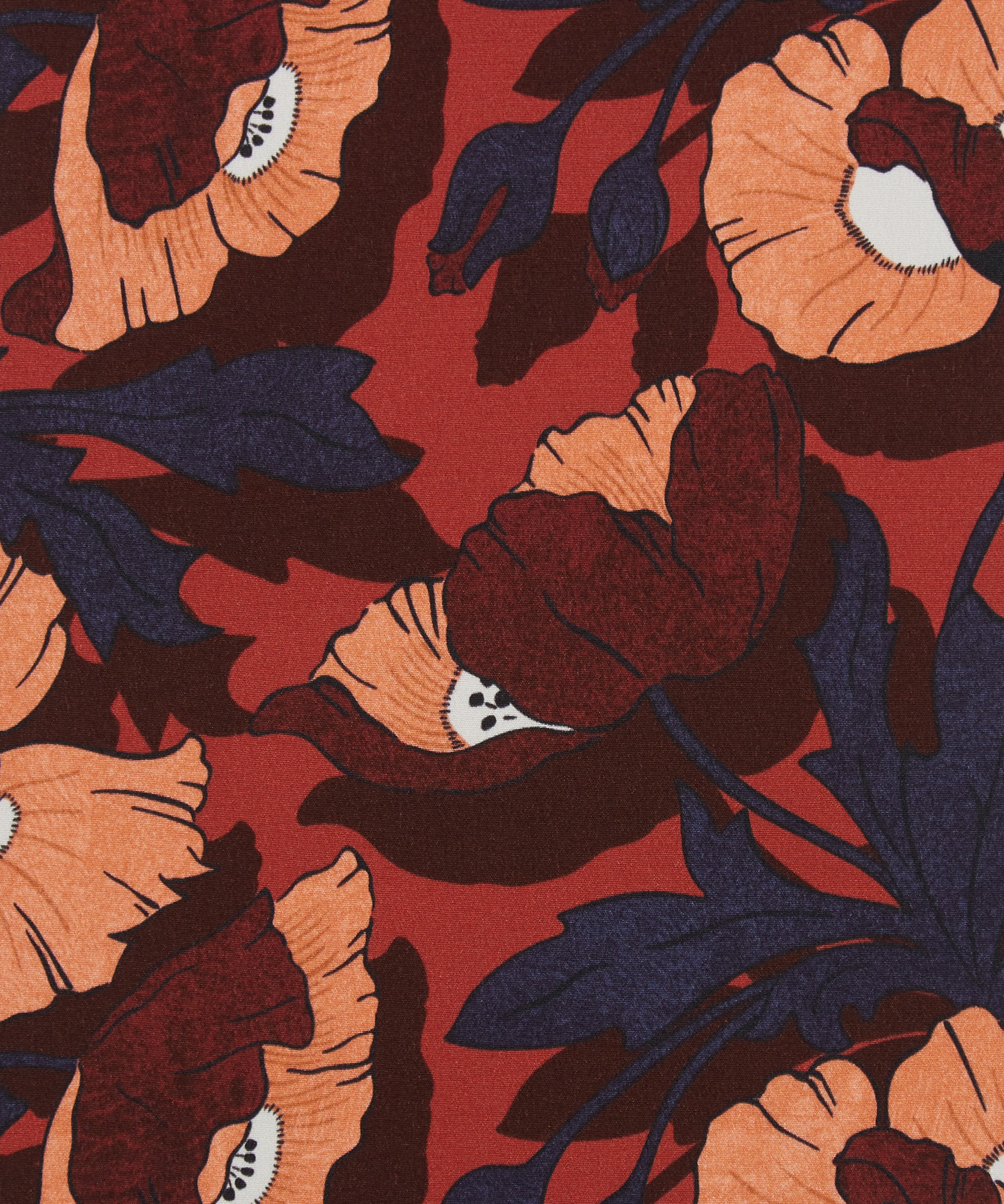 Liberty Fabrics - Butterfield Poppy Crepe de Chine image number 0