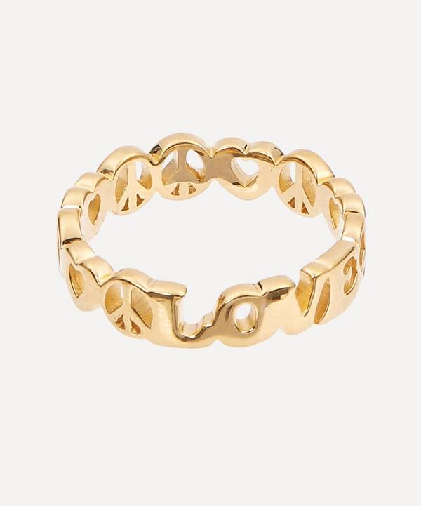 Missoma - 18ct Gold Plated Vermeil Silver Share the Love Stacking Ring