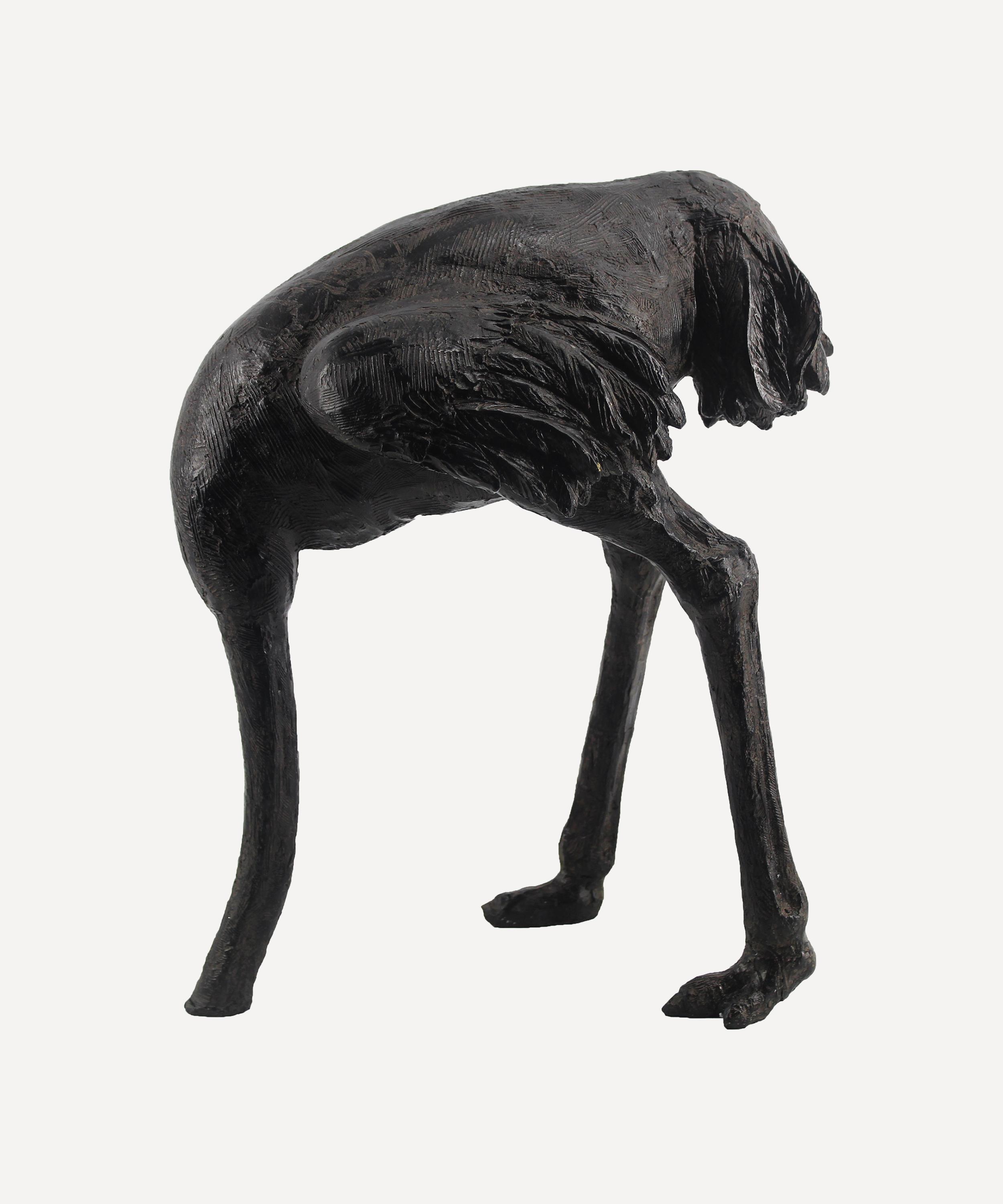 Rockett St George - Quirky Bronze Effect Ostrich Display Ornament image number 0