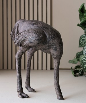 Rockett St George - Quirky Bronze Effect Ostrich Display Ornament image number 1