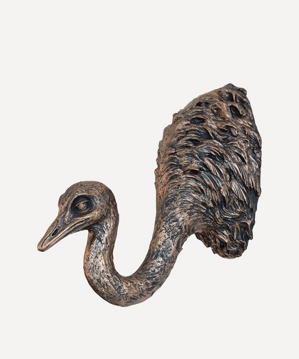 Rockett St George - Bronze Effect Ostrich Head Wall Display image number null