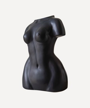 Rockett St George - Matte Black Ceramic Female Body Vase image number 0