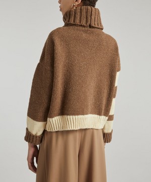 Loopy Ewes - Rafter Jumper Mocha S-M image number 3