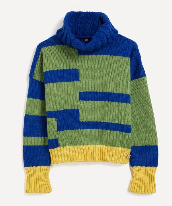 Loopy Ewes - Royal Blue Rafter Jumper image number null
