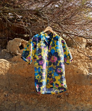 Liberty - Betsy Shadow Cotton Cuban Collar Casual Shirt image number 2