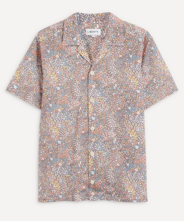 Liberty - Carnaby Patchwork Cotton Cuban Collar Casual Shirt image number null