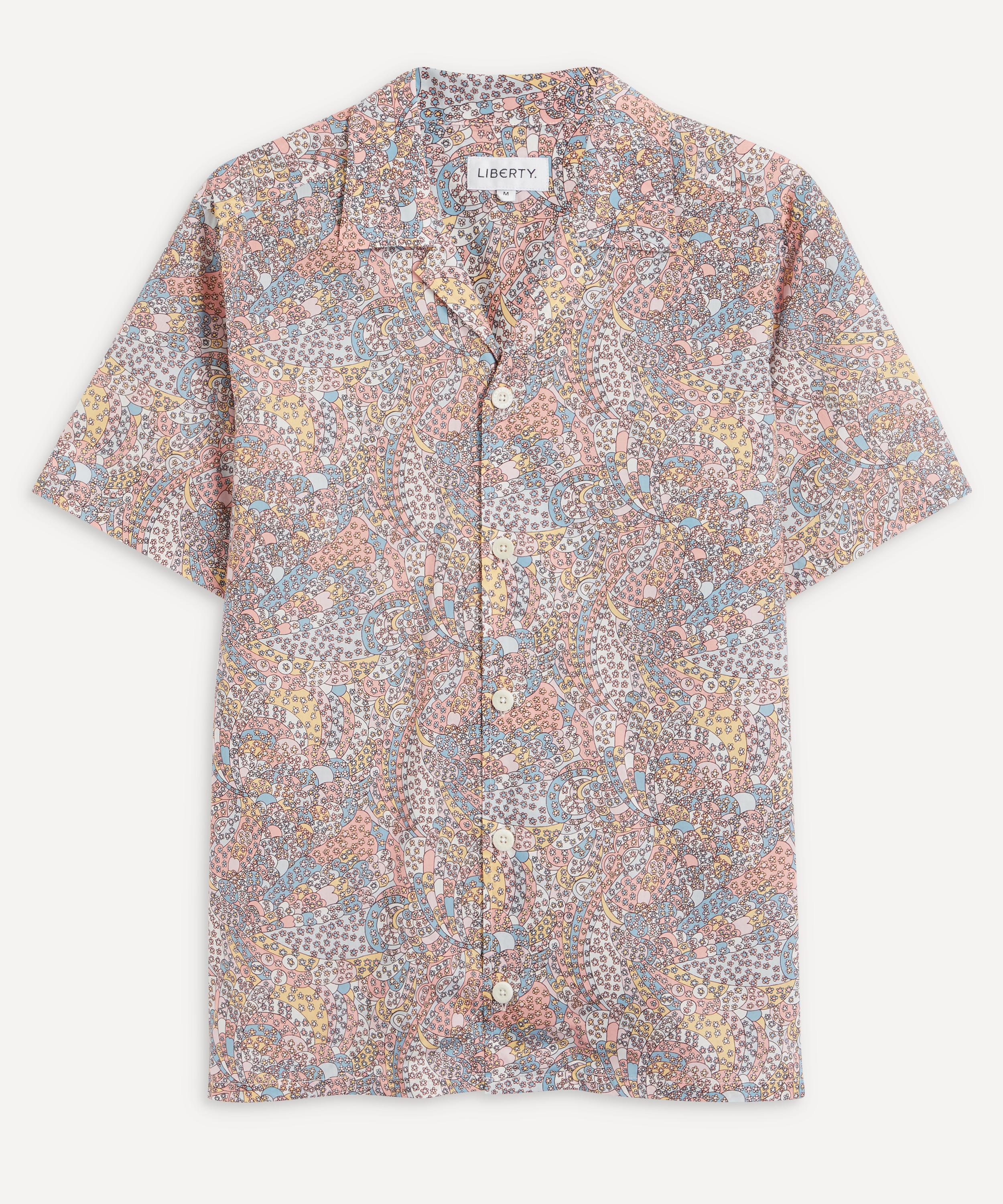 Liberty - Carnaby Patchwork Cotton Cuban Collar Casual Shirt image number 0