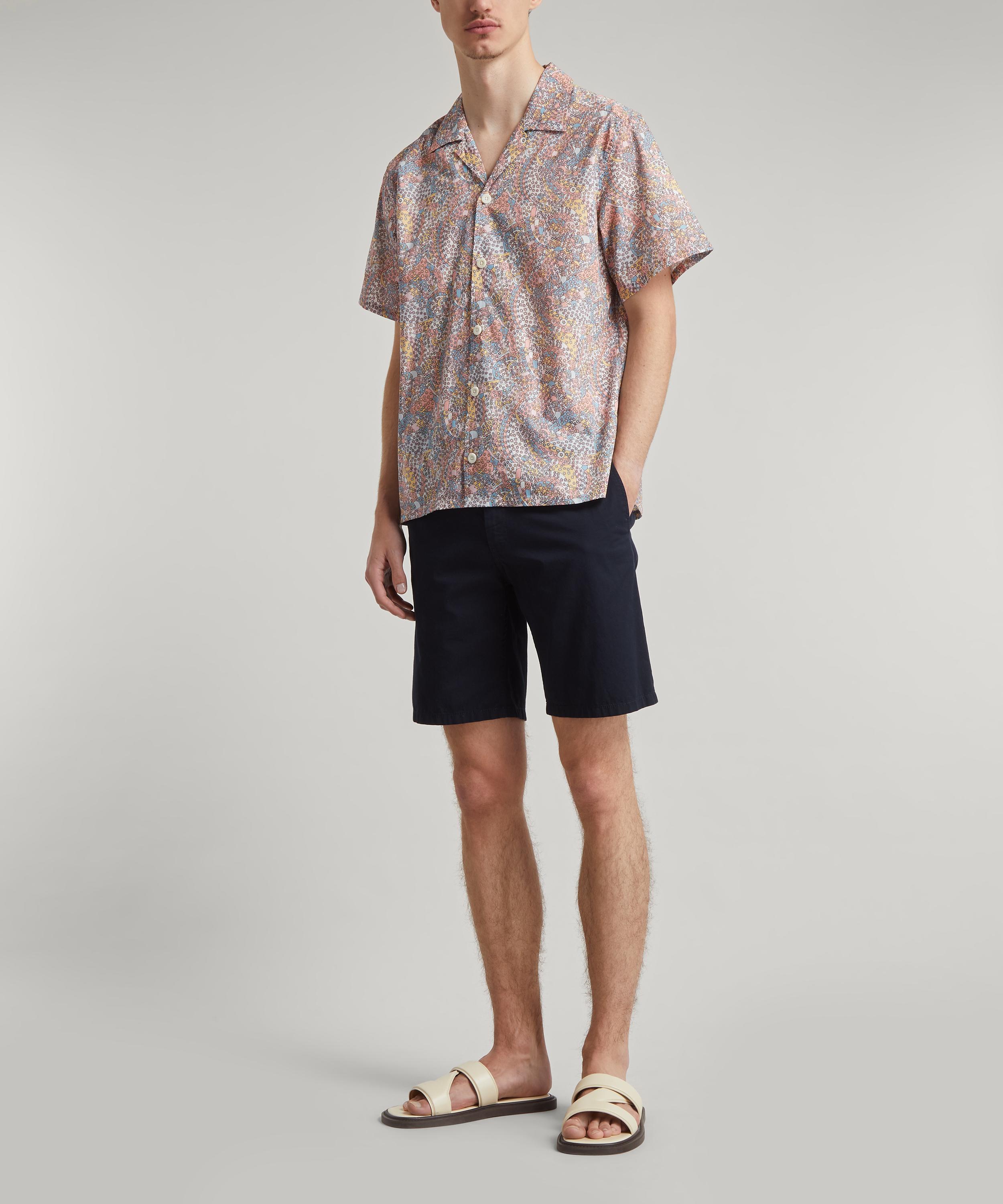 Liberty - Carnaby Patchwork Cotton Cuban Collar Casual Shirt image number 2