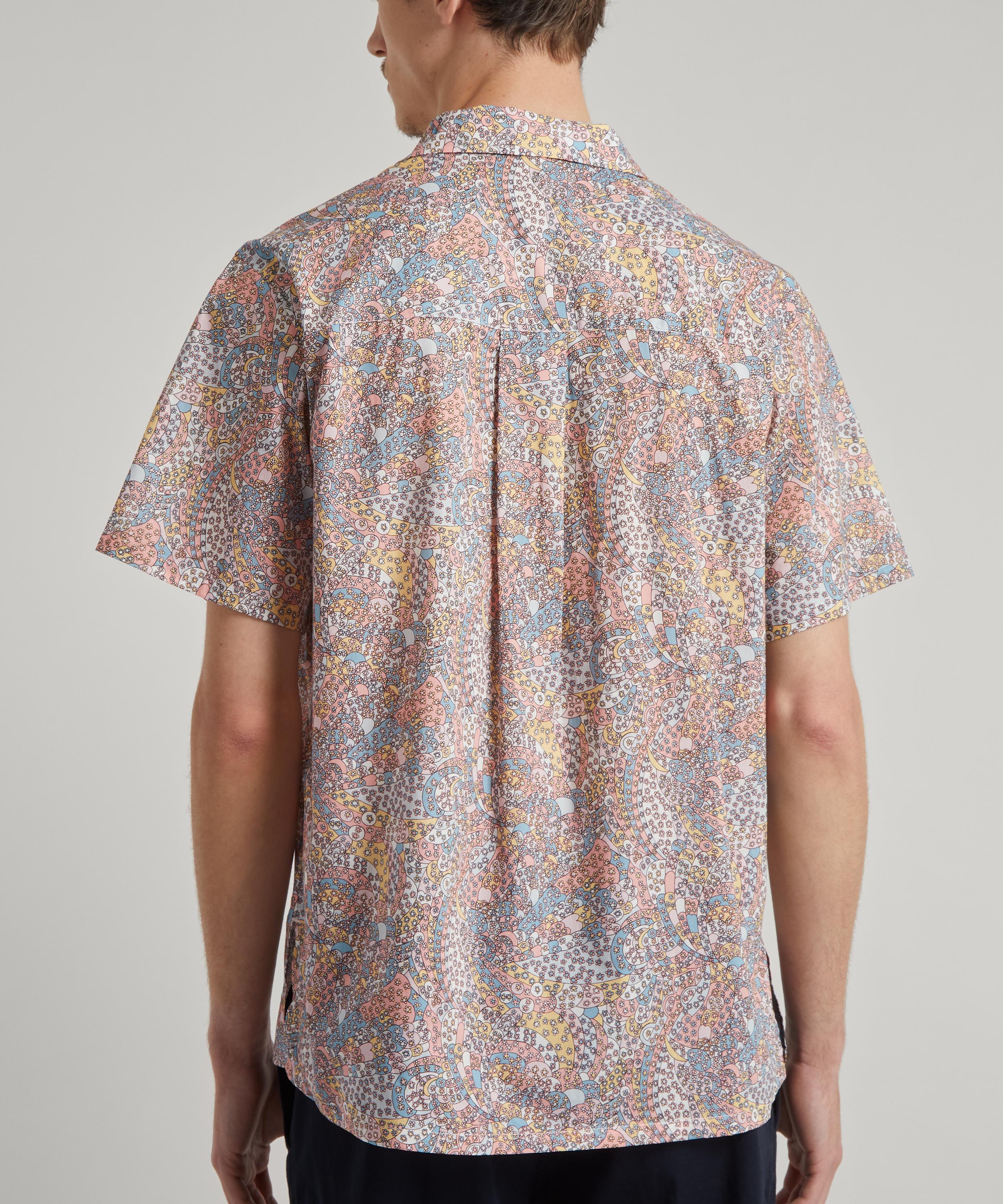 Liberty - Carnaby Patchwork Cotton Cuban Collar Casual Shirt image number 3