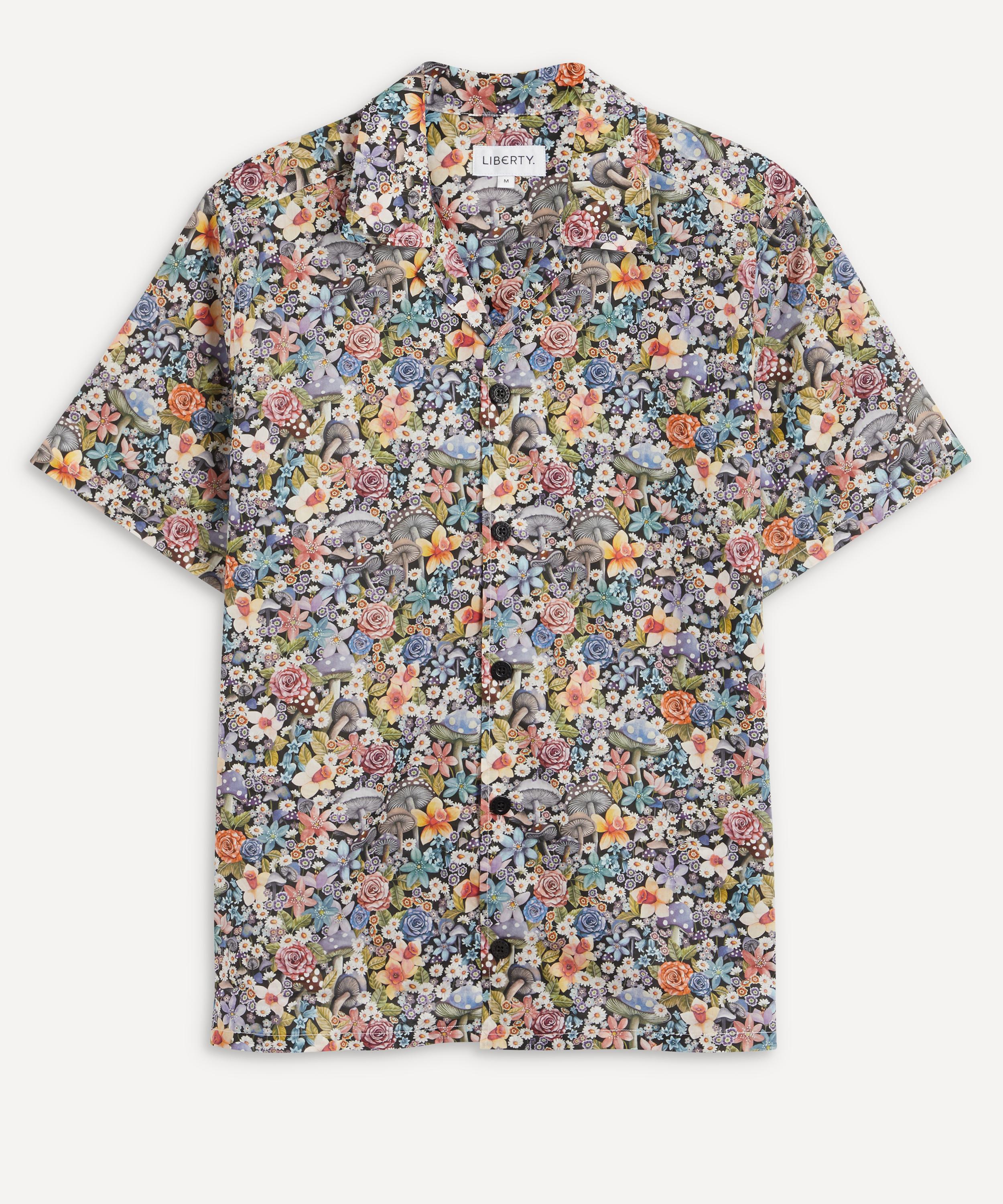 Liberty - Curious Land Cotton Cuban Collar Casual Shirt image number 0