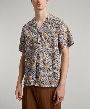 Liberty - Curious Land Cotton Cuban Collar Casual Shirt image number 1