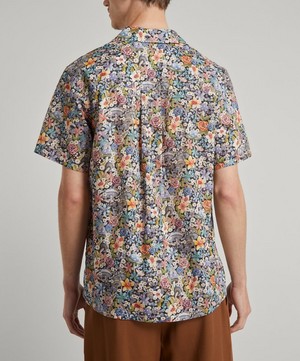 Liberty - Curious Land Cotton Cuban Collar Casual Shirt image number 3