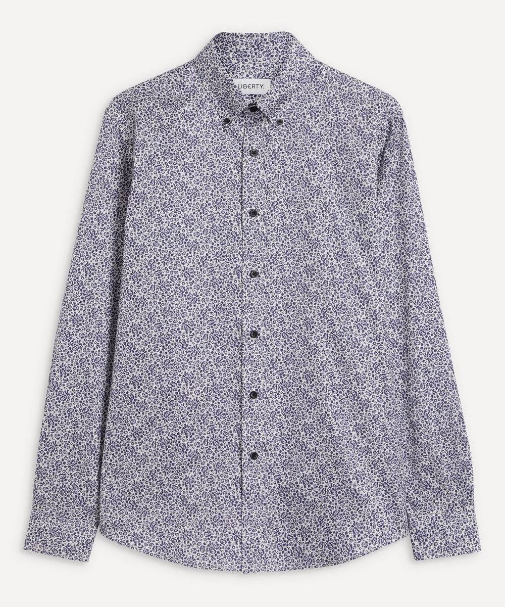 Liberty - Cardamom Cotton Twill Casual Button-Down Shirt